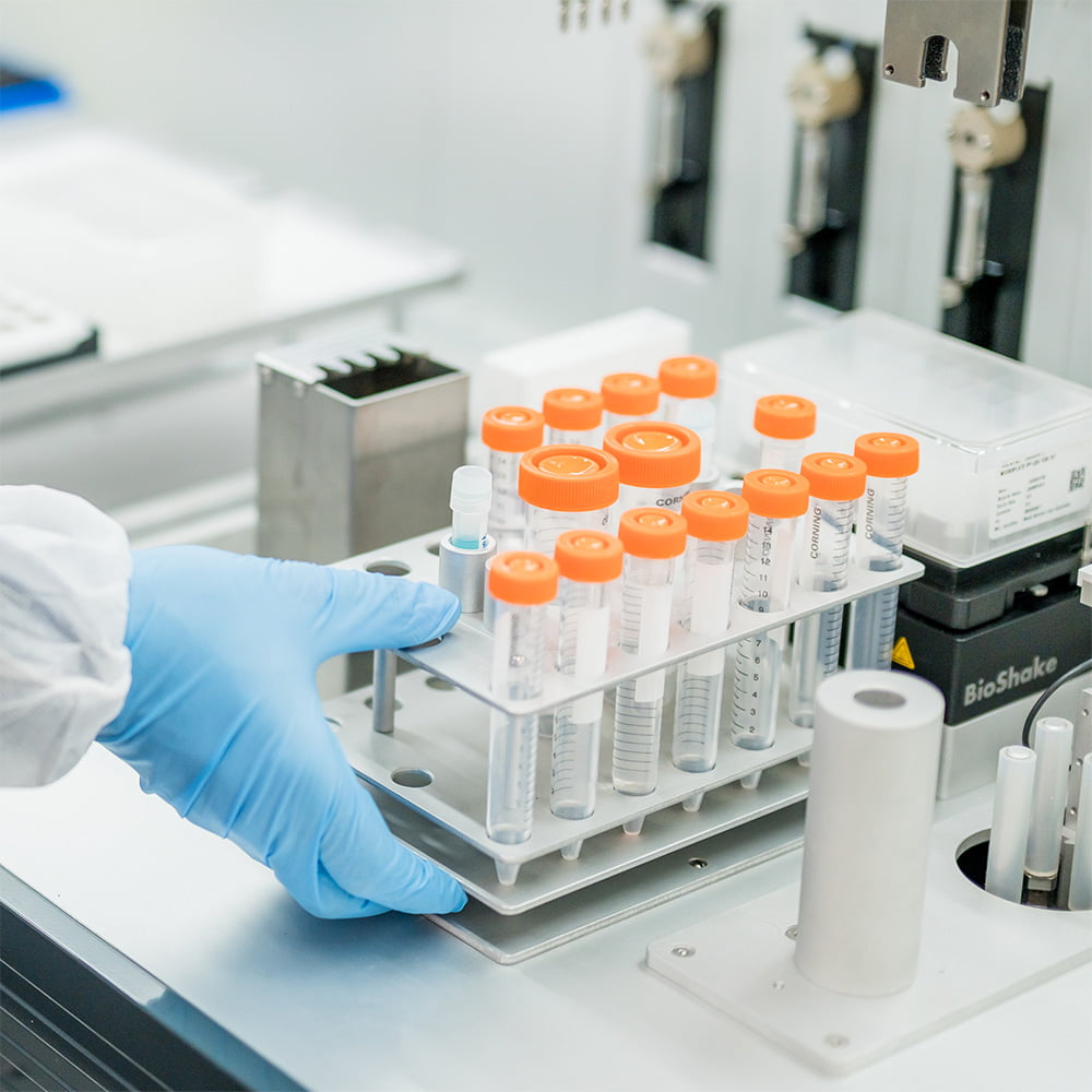 Ntensify™ mini reagent mixes placed in the system