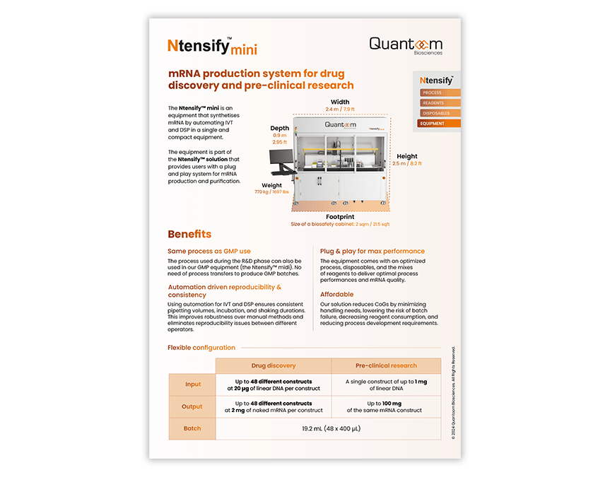 Fact sheet Ntensify mini